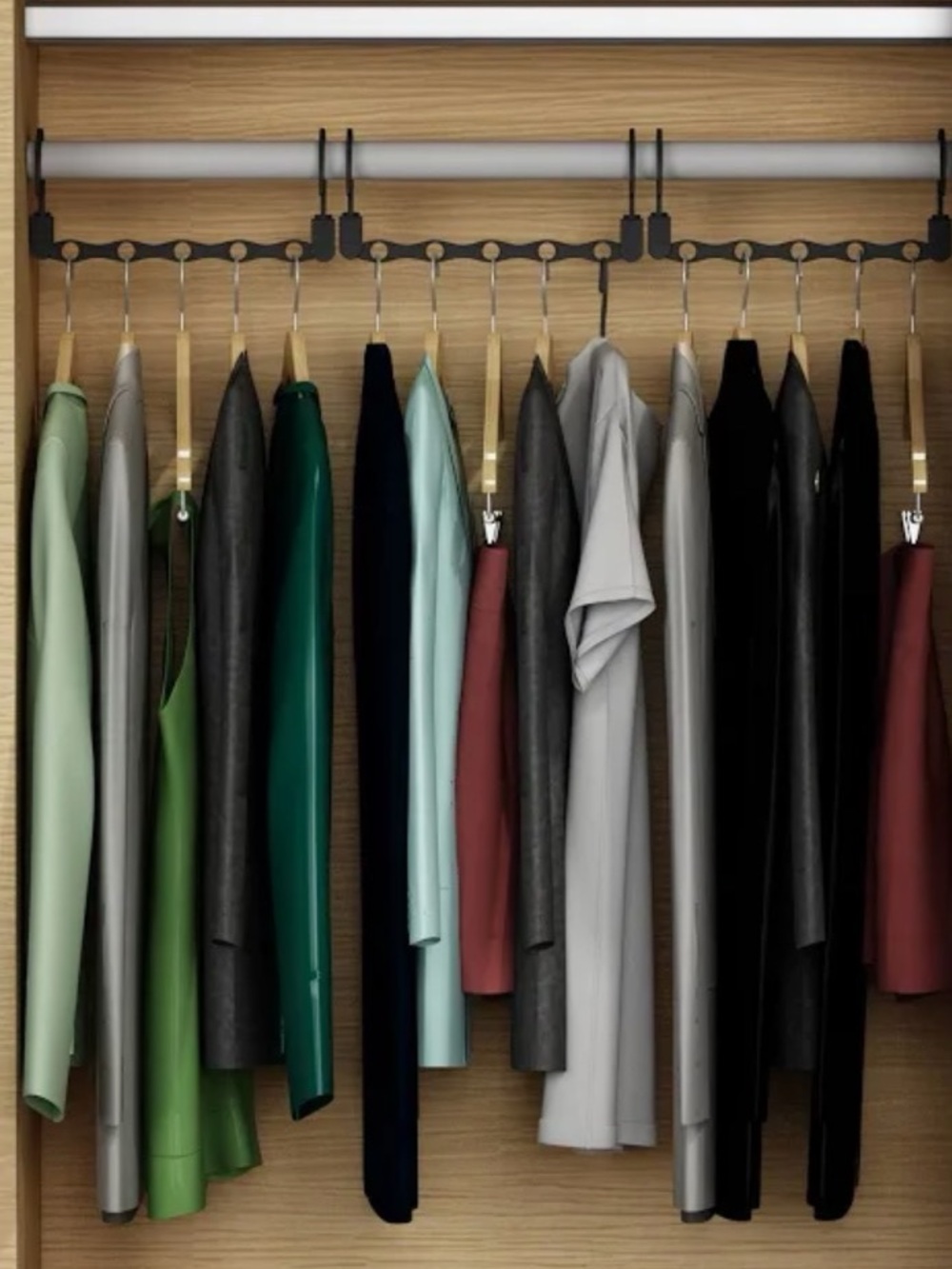 Magic Black Plastic Hook and Rod Set